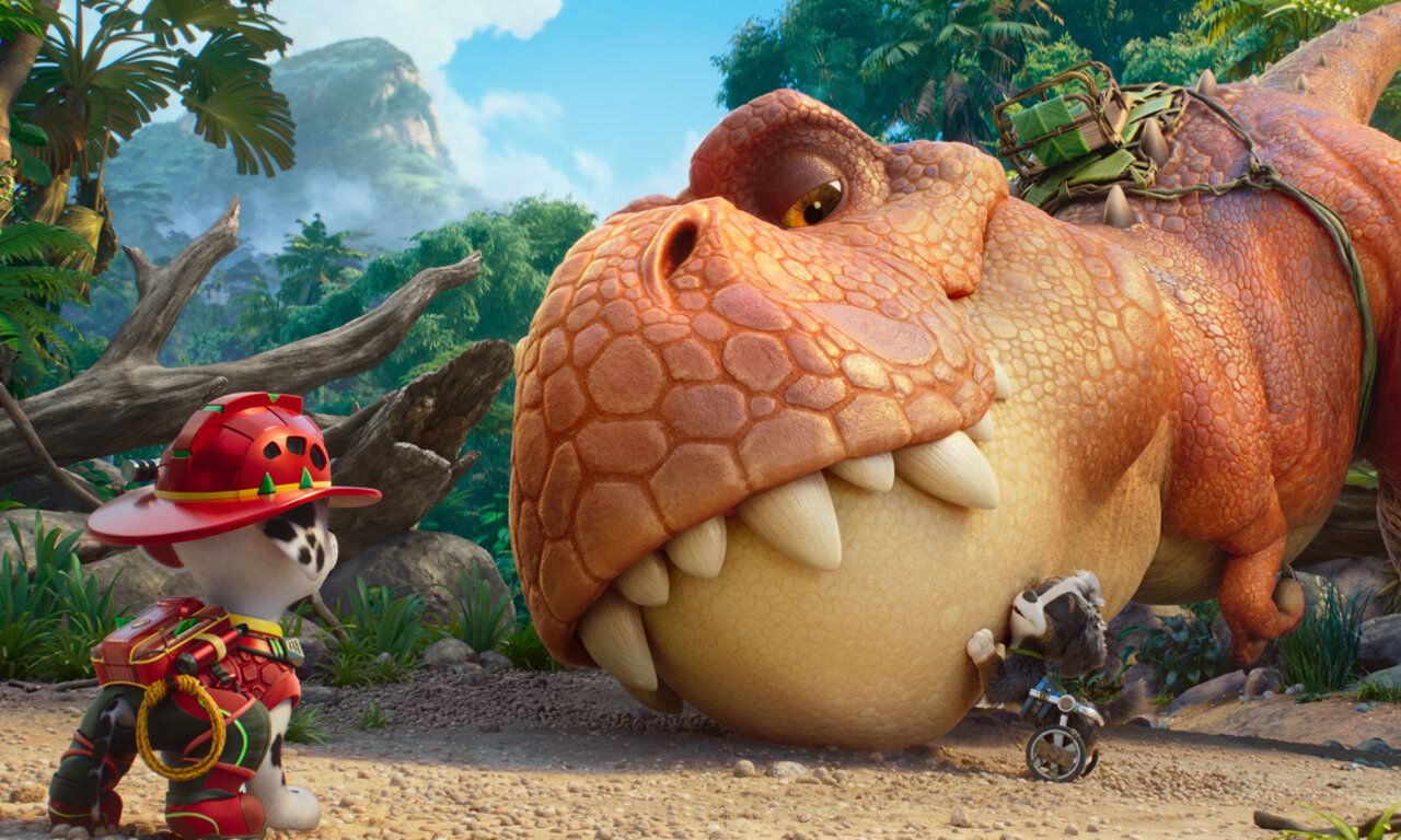 Szene aus dem Animationsfilm Paw Patrol der Dinofilm