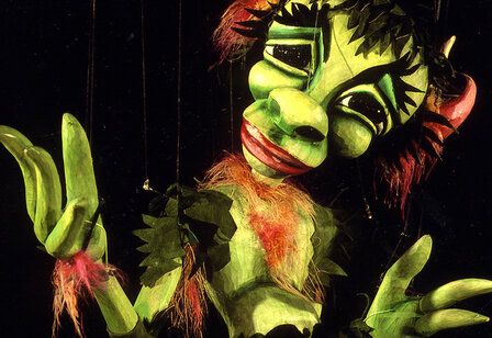 Marionette Puck aus dem Theaterstück Sommernachtstraum