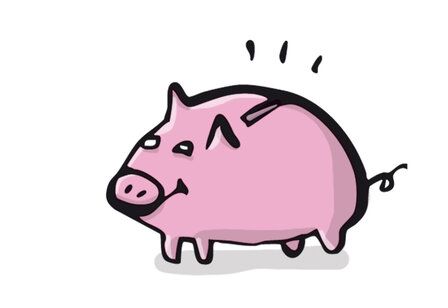 Illustration von einem Sparschwein