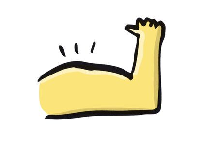 Illustration eines Muskelarms