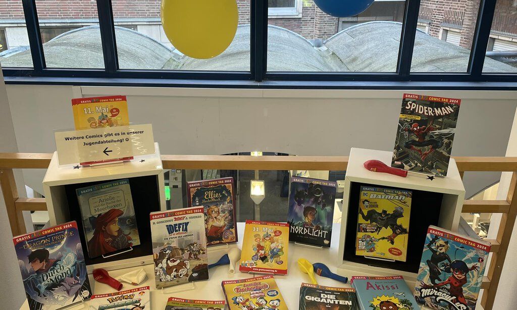 Auswahl der Comics am Comic-Tag