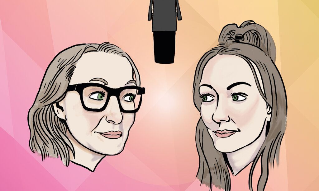 Illustration der Hosts des Podcast Don't call me Mutti
