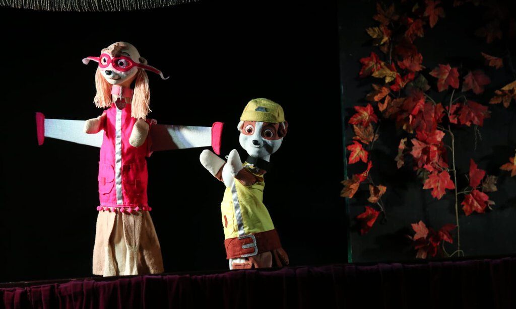 Paw Patrol im Weihnachtstheater der Josef Tränkler Puppenbühne.