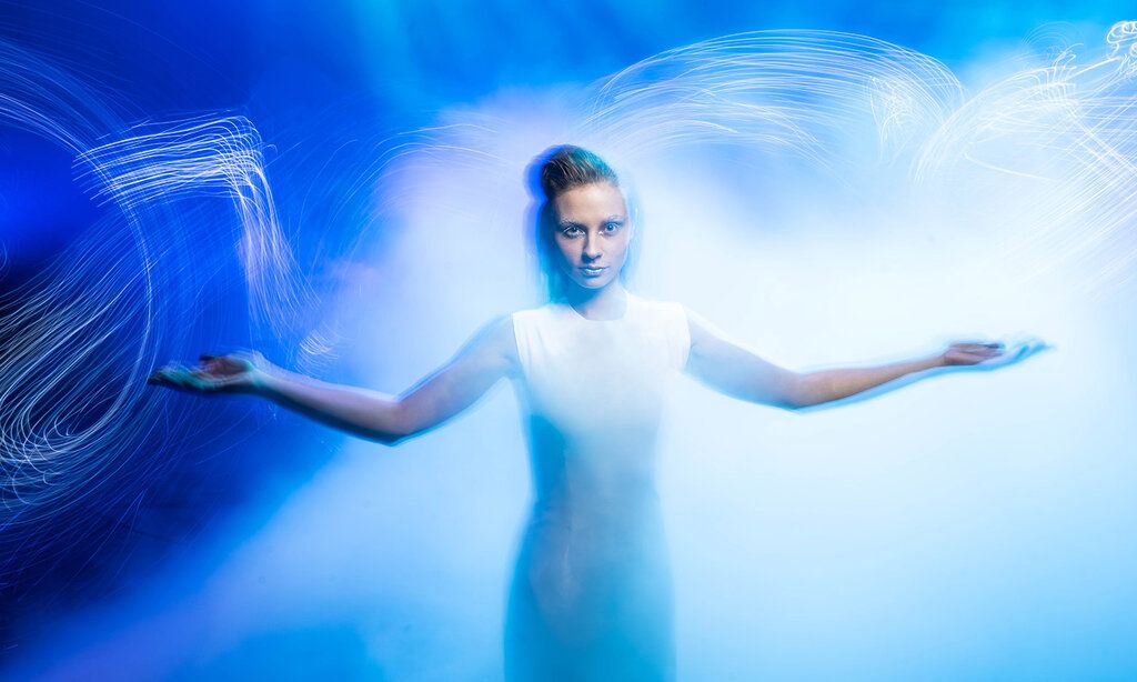 Die Schneekönigin in hellem Licht