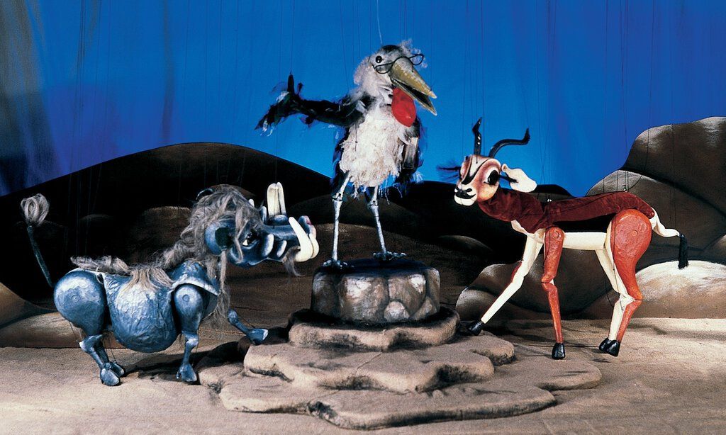 Warzenschwein Marabu und Gazelle aus Norbert Nackendick