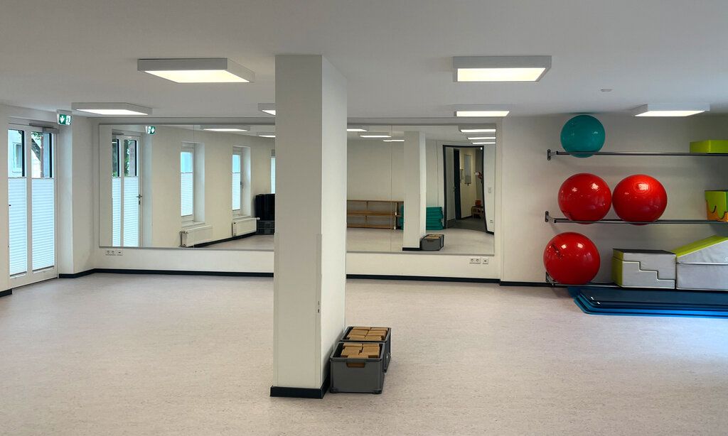 Der Bewegungsraum des neuen efa Stadtteiltreffs in Pempelfort