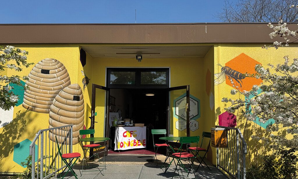 Eingang des Bienenmuseum Duisburg