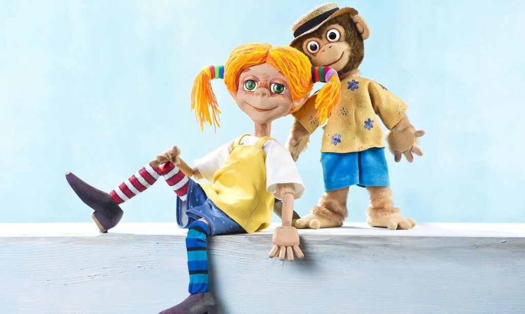 Die Puppen des Figurentheaters Köln aus dem Stück "Pippi Langstrumpf".