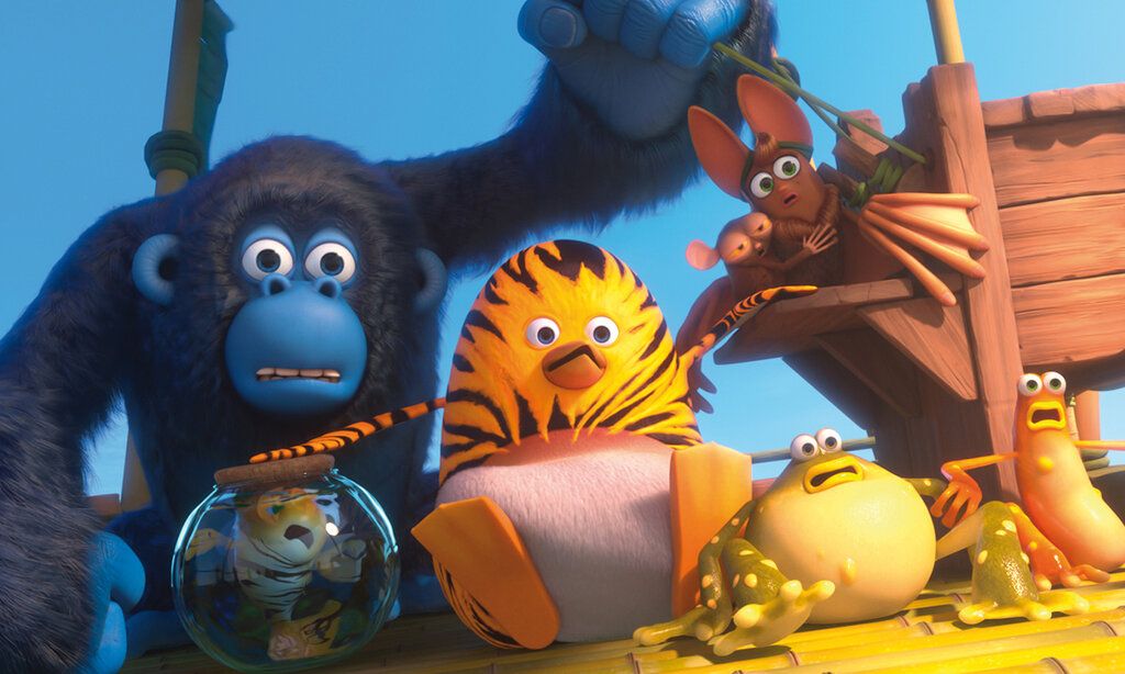 Animationsfilm, Dschungeltiere gucken erstaunt