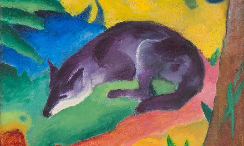 Gemälde von Franz Marc, Motiv: Fuchs