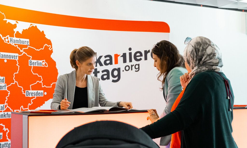Karrieretag Frauen am Empfang
