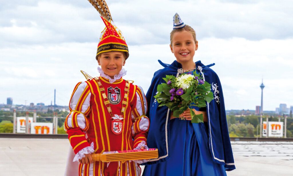 Porträt vom Kinderprinzenpaar der Düsseldorfer Originale