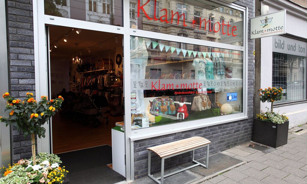 Außenansicht Klammotte Bilk Kindersecondhand