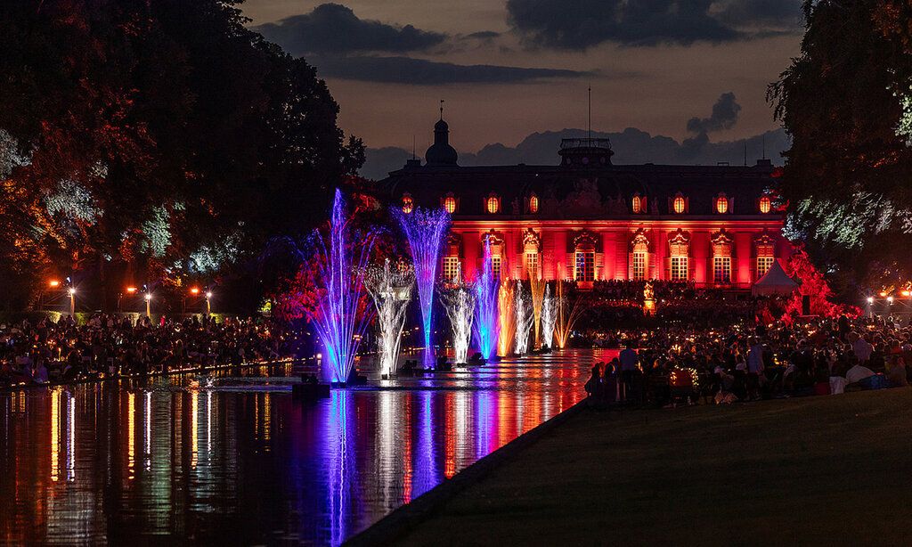 Lichterfest im Park vom Schloss Benrath