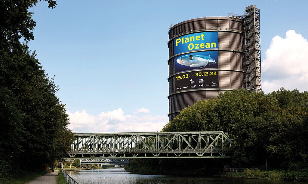 Gasometer Oberhausen von außen