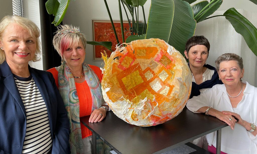 Die Macherinnen des Kunst- und Kulturfestivals LUFT:SCHWUNG (v. l.): Maria Schwanitz-Fröhlich, Dagmar Grotendorst, Susann Bürger und Angelika Blie.