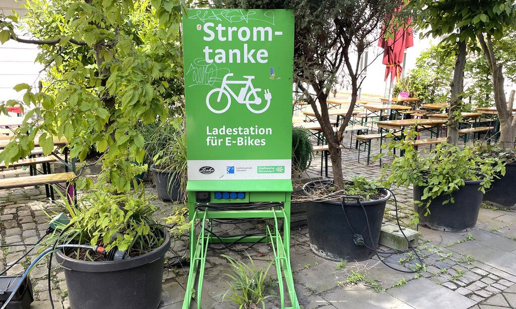 Strom-Tanke bei Außengastronomie