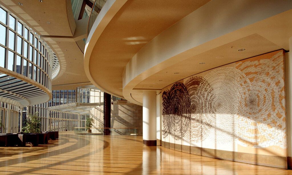 Die Wandelhalle  im Gebäde des Landtags NRW