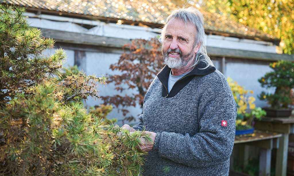 Werner Busch im Bonsai-Museum