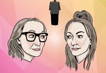 Illustration der Hosts des Podcast Don't call me Mutti