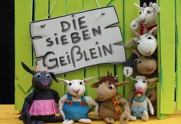Die sieben Geißlein als Puppentheater