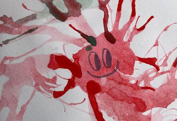 Kunstworkshop des Akki e.V.: Farbe außer Kontrolle