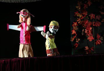 Paw Patrol im Weihnachtstheater der Josef Tränkler Puppenbühne.