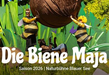 Szene aus Biene Maja auf der Naturbühne Blauer See