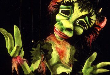 Marionette Puck aus dem Theaterstück Sommernachtstraum