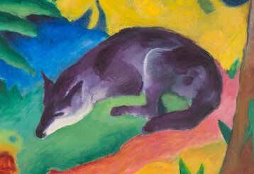 Gemälde von Franz Marc, Motiv: Fuchs