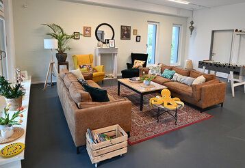 Wohnzimmer der Jugendfreizeiteinrichtung Blue Rock in Düsseldorf 