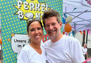 Jugendbauftragte der Ferkelbande Stefanie Bien und Tim Woodroffe