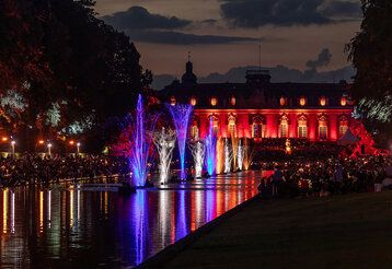 Lichterfest im Park vom Schloss Benrath