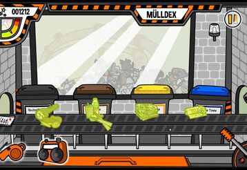 Illustration zum Thema Mülltrennung