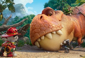 Szene aus dem Animationsfilm Paw Patrol der Dinofilm