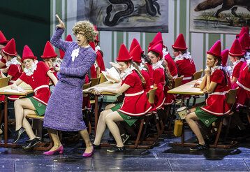 Szene aus der Oper Pinocchio im Opernhaus Düsseldorf