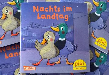 Cover des Pixi-Buches Nachts im Landtag