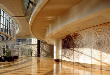 Die Wandelhalle  im Gebäde des Landtags NRW
