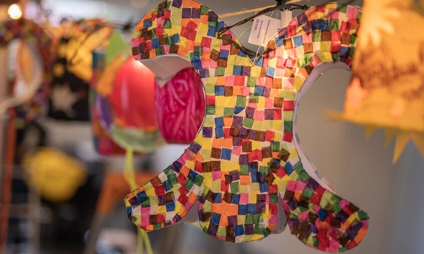 St. Martin Laterne Radschläger-Motiv