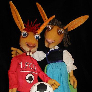 Fußballhase Willi Löffel Seifenblasen Figurentheater Meerbusch