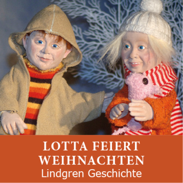 Lotta aus der Krachmacherstraße im Puppenspiel des Puppentheaters Dornerei.